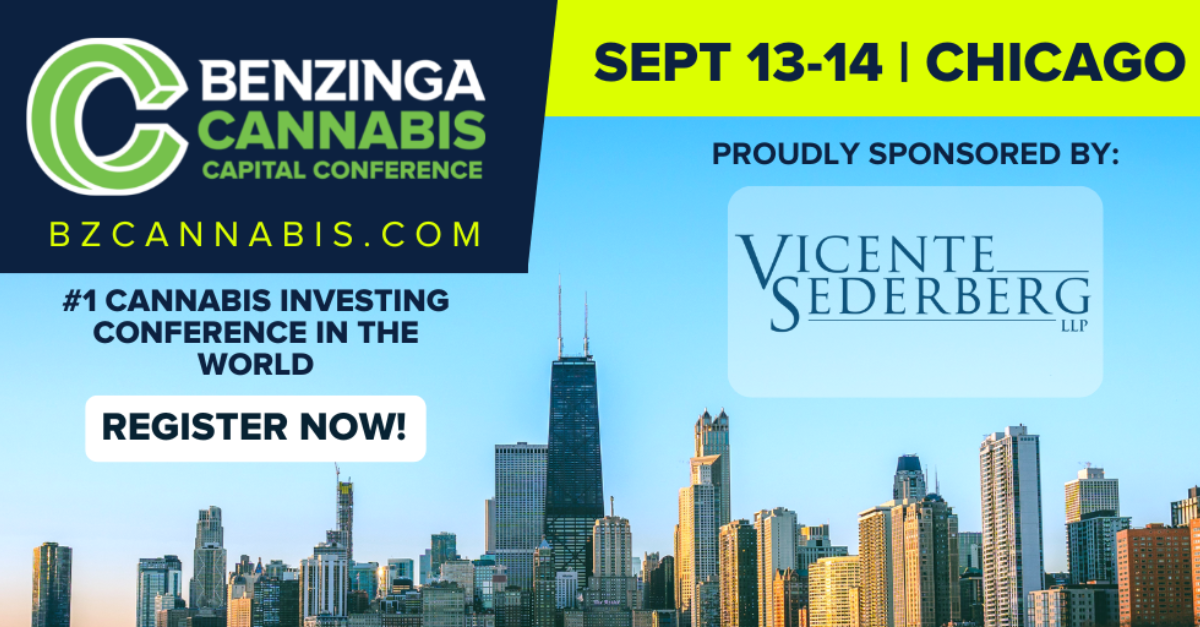 Vicente Sederberg LLP Headed to Chicago for 2022 Benzinga Cannabis