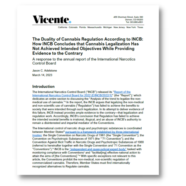 Vicente LLP Response to INCB Report